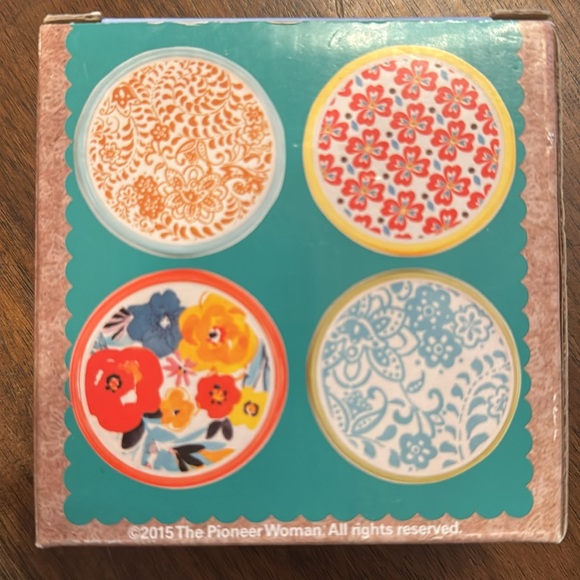 Pioneer Woman Coasters *NIB* Set of 4 - Picture 3 of 4